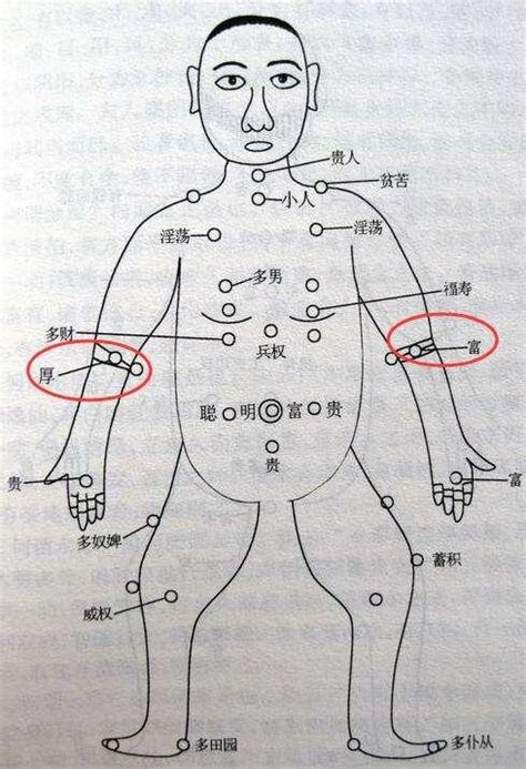 右手臂外側有痣女|女人右手外侧有痣图解大全